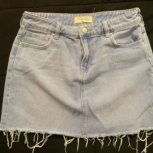 Pacsun light blue jean skirt